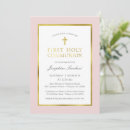 Search for foil first communion invitations Pink