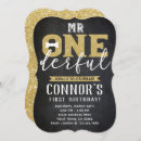 Search for little man 1st birthday invitations Mr onederful