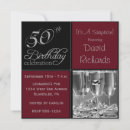 Search for burgundy 50th birthday invitations Surprise