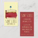 Search for deli business cards Sandwich