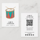 Search for musician drummer business cards Modern
