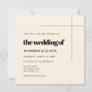 Search for chic square wedding invitations Elegant