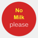 Search for no milk stickers Allergy