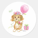 Search for dogs birthday stickers Girl