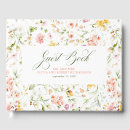 Search for wildflowers wedding guest books Colourful