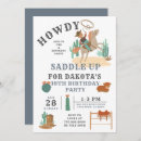 Search for boys cowboy birthday invitations Wild west