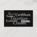 Search for cruise business cards Vacations