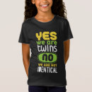 Search for identical twins tshirts Sister