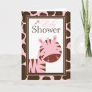 Search for zebra baby girl shower invitations Pink