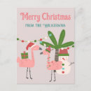Search for cartoon flamingo postcards Tropical