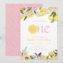 Search for lemonade party invitations Girly