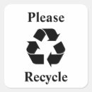 Search for recycling symbol stickers Green