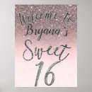 Search for silver sweet 16 party decor Glam