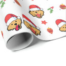 Search for golden retriever christmas wrapping paper Cute