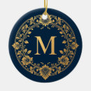 Search for initial m christmas tree decorations Gold