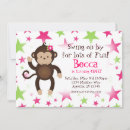 Search for mod monkey invitations Pink