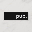 Search for pub business cards Bartender