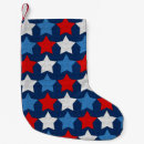 Search for red white and blue christmas stockings America