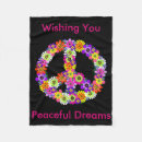 Search for peace sign blankets Pink