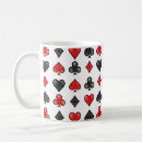 Search for playing card symbols mugs Red