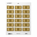 Search for geometric return address labels Gold