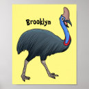 Search for flightless bird posters Cassowary