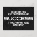 Search for success quote postcards Achieve