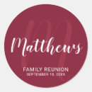 Search for red monogram stickers Initial