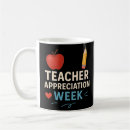 Search for teacher appreciation week mugs Apple and hearts design