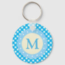 Search for blue plaid pattern key rings Gingham