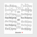Search for signature stickers Calligraphy