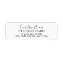 Search for our new return address labels Elegant
