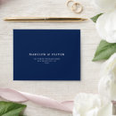 Search for navy blue wedding envelopes Classic
