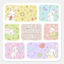 Search for vintage happy easter stickers Bunny