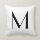 Search for letter m cushions Black