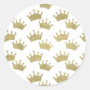 Search for gold crown baby shower stickers Whimsical