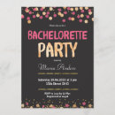 Search for confetti hens party invitations Black and gold