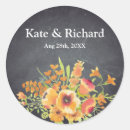 Search for floral chalkboard wedding stickers Vintage