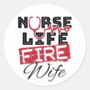 Search for firefighter wife stickers Nurse