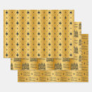Search for wise men wrapping paper Gold
