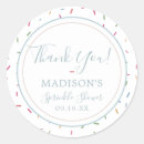 Search for sprinkle thank you stickers Colourful