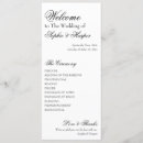 Search for outline wedding programs Black and white