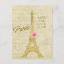 Search for eiffel tower save the dates Bridal