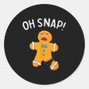Search for funny gingerbread man stickers Holiday online