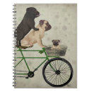 Search for steampunk notebooks Dogs on bicycles
