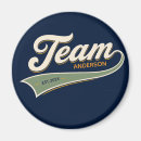 Search for team magnets Typography