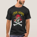 Search for skulls and roses tshirts Heart