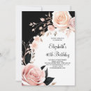 Search for girly 40th birthday invitations Simple