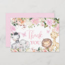 Search for girls safari thank you cards Mother to be