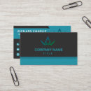 Search for black and teal business cards Minimalist